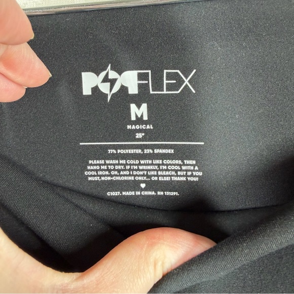 Popflex Black High Rise Magical Pocket Leggings - Picture 4 of 5